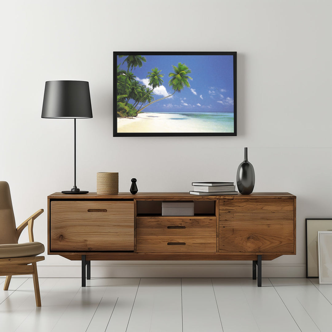 Background with Framed Poster