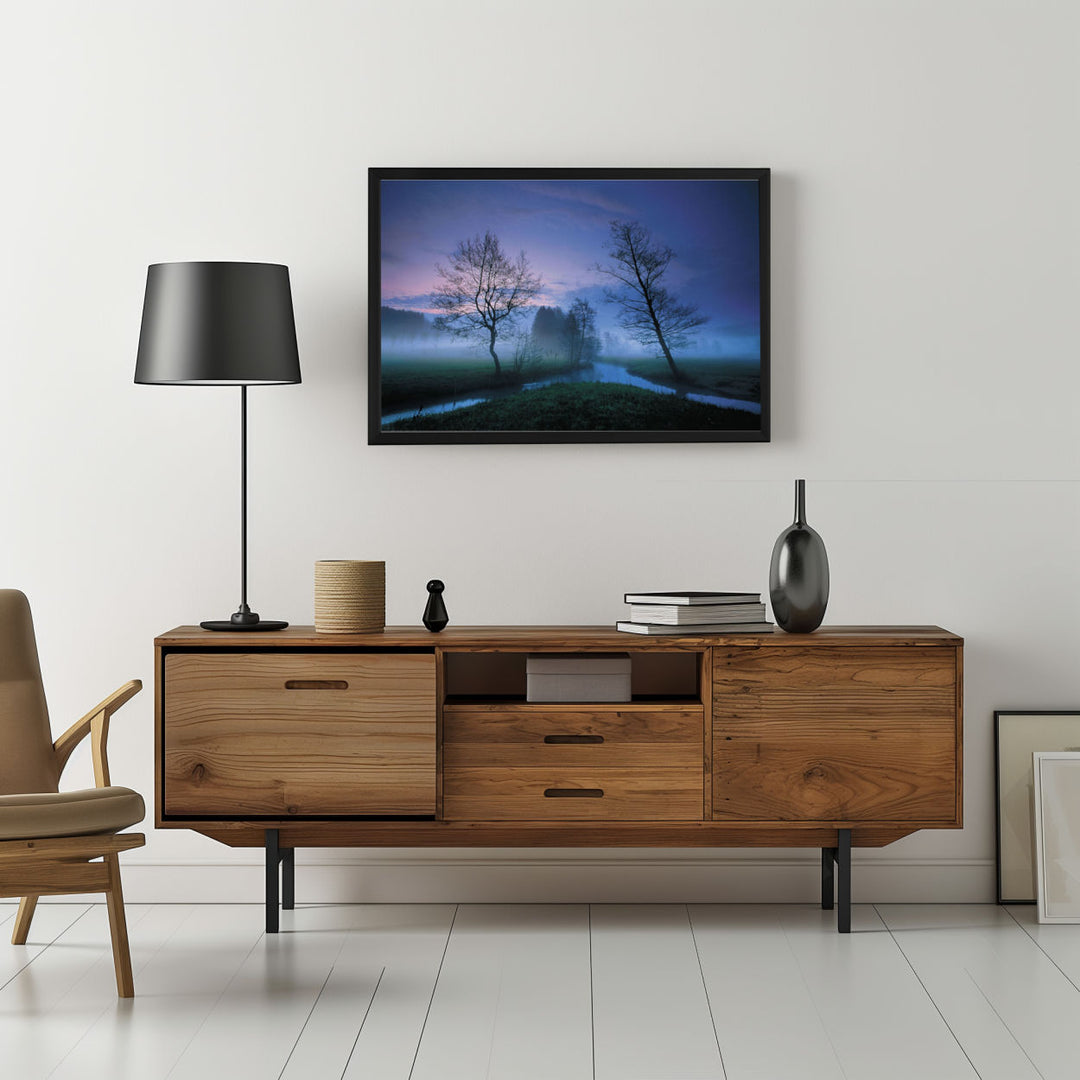 Background with Framed Poster