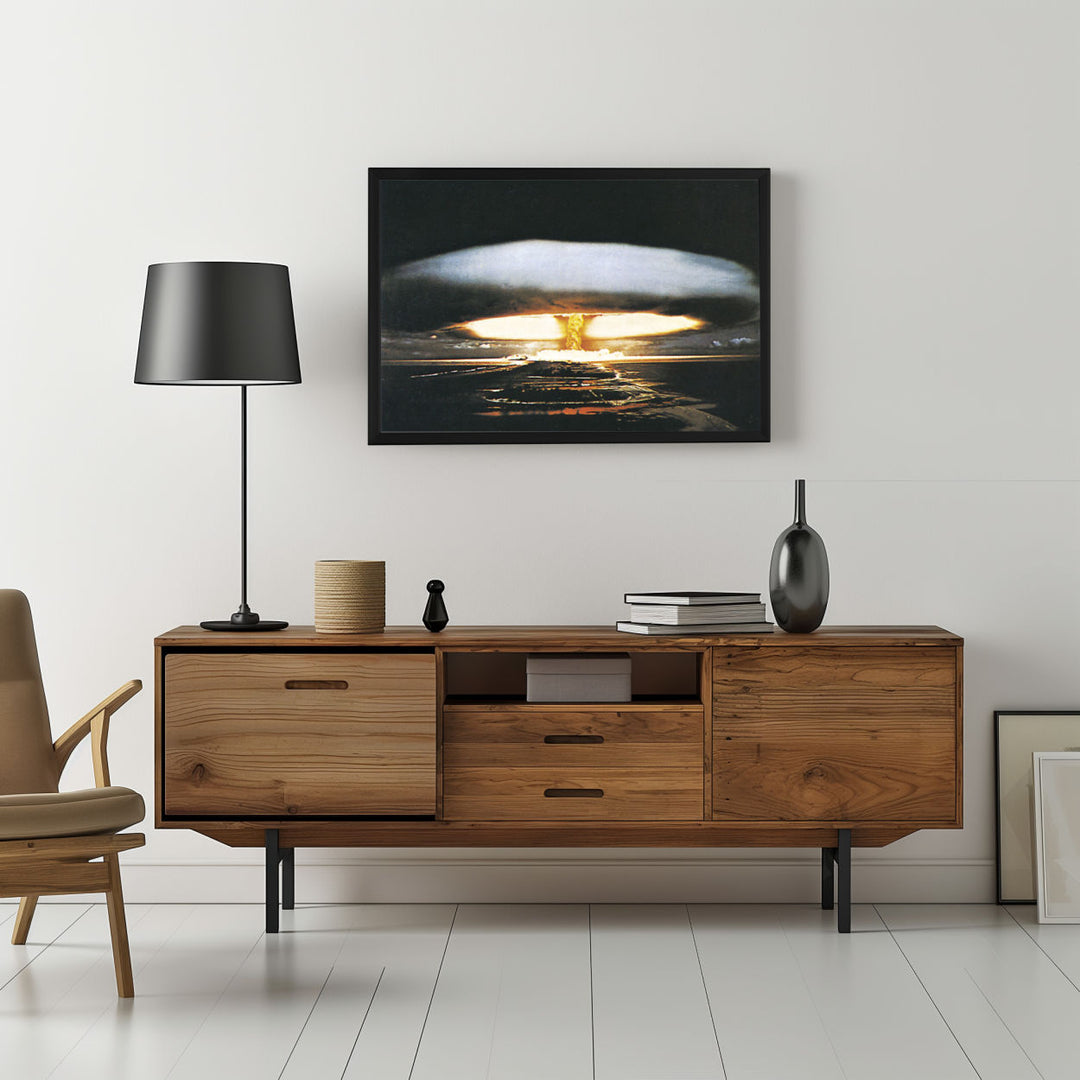 Background with Framed Poster