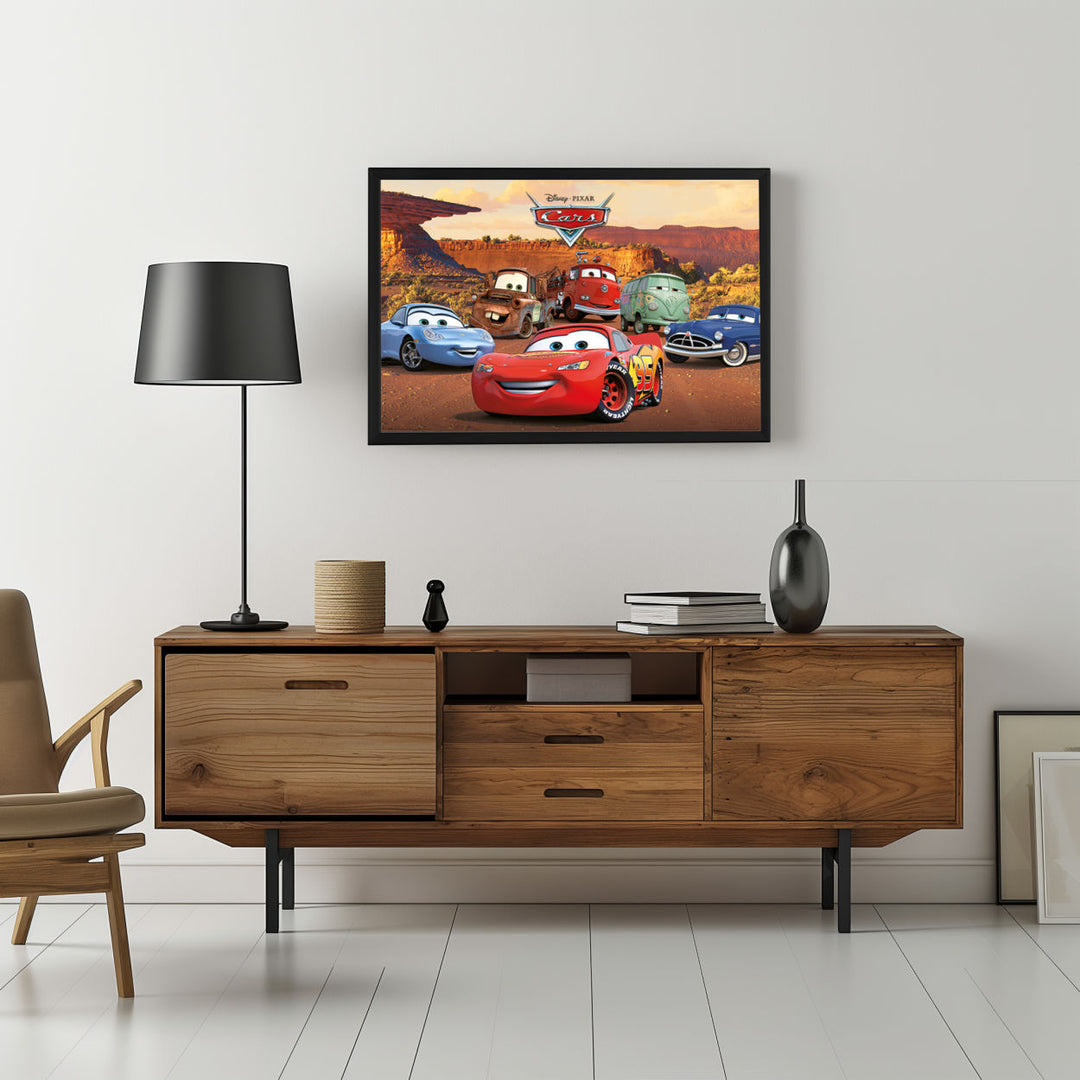 Background with Framed Poster