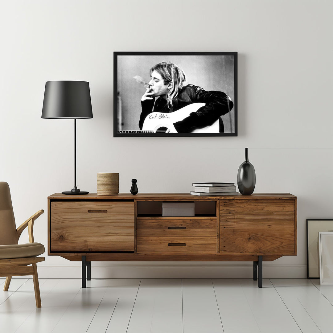 Background with Framed Poster
