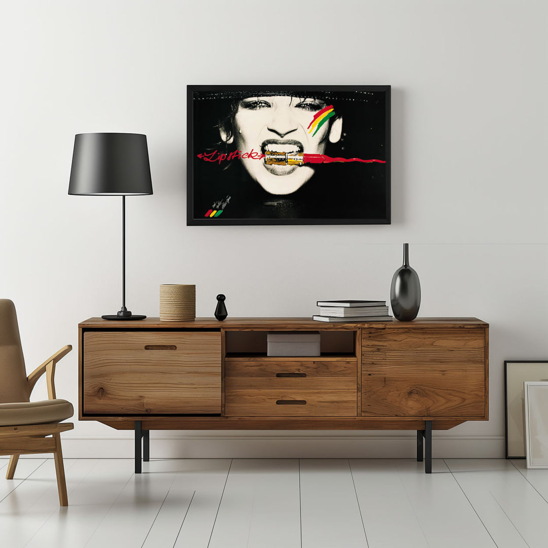 Background with Framed Poster