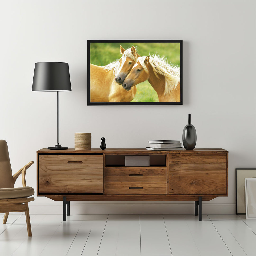 Background with Framed Poster