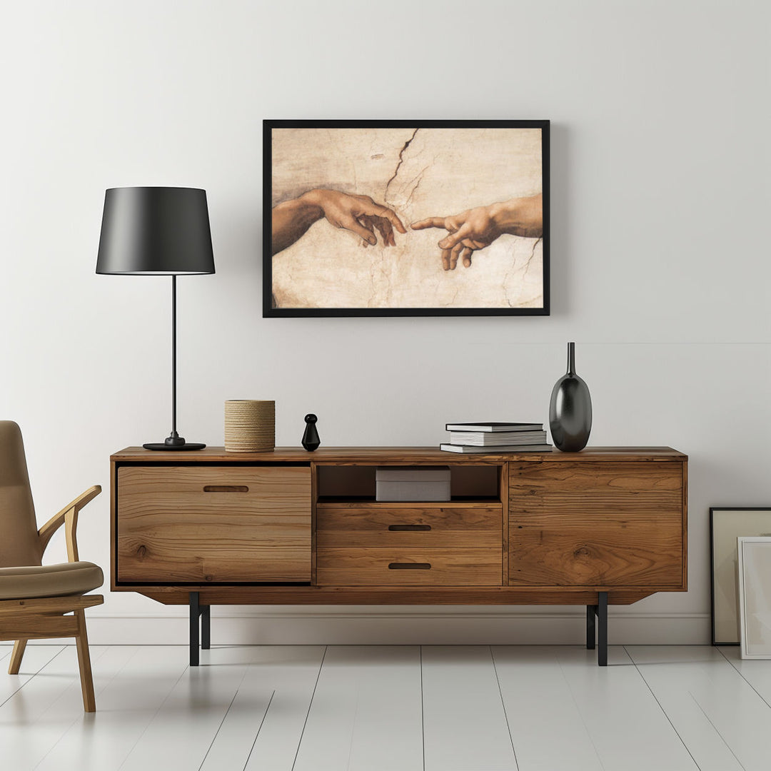 Background with Framed Poster