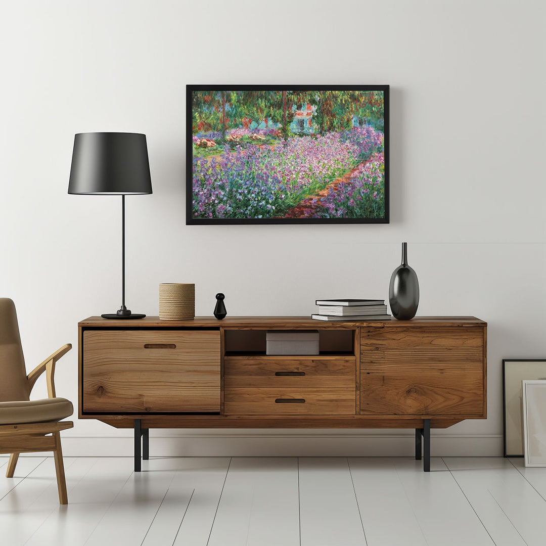 Background with Framed Poster