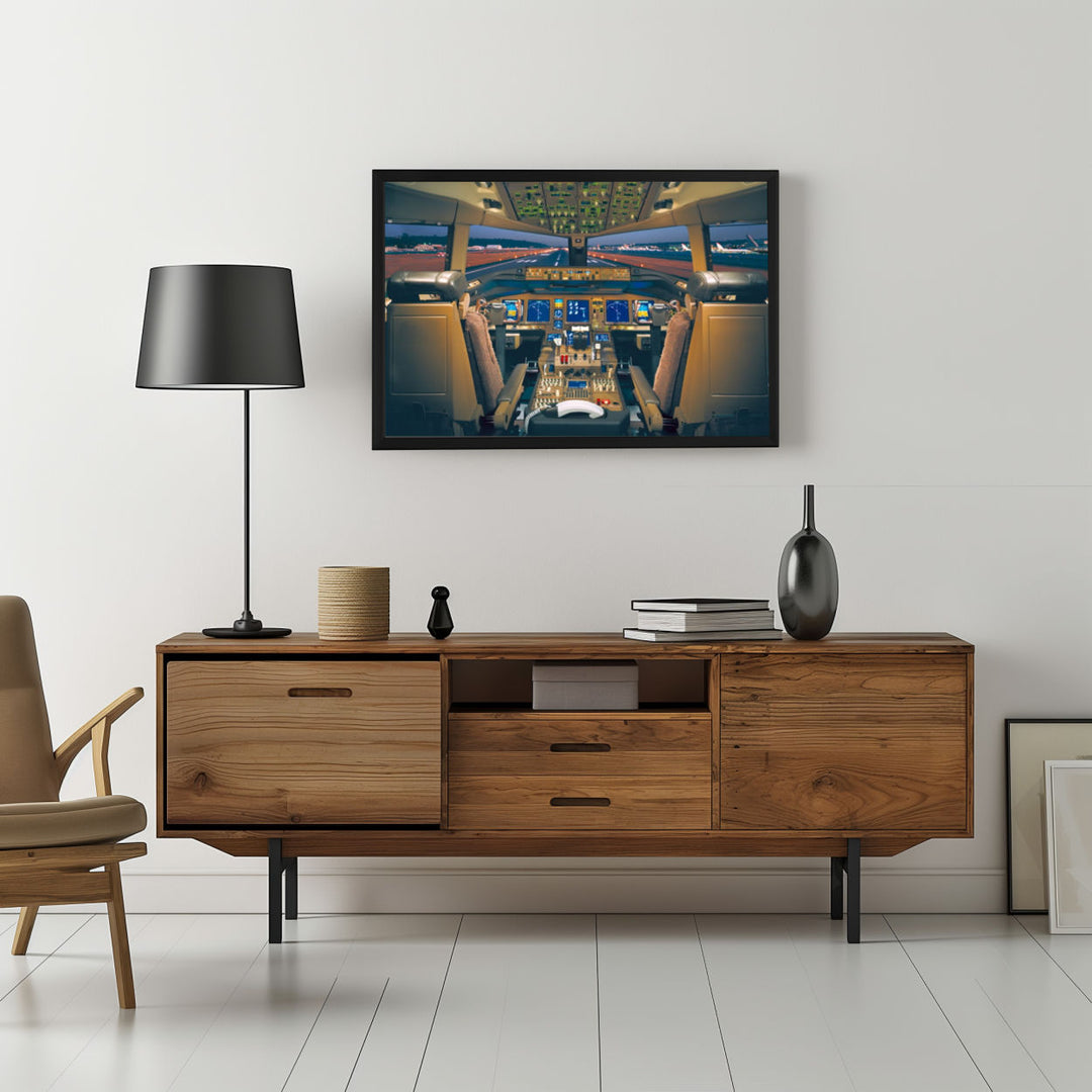 Background with Framed Poster
