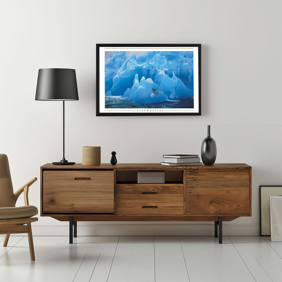 Background with Framed Poster