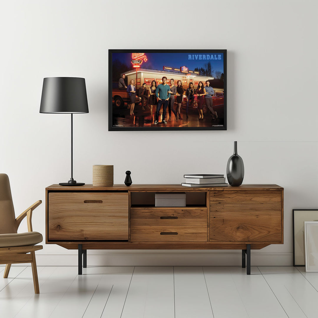 Background with Framed Poster