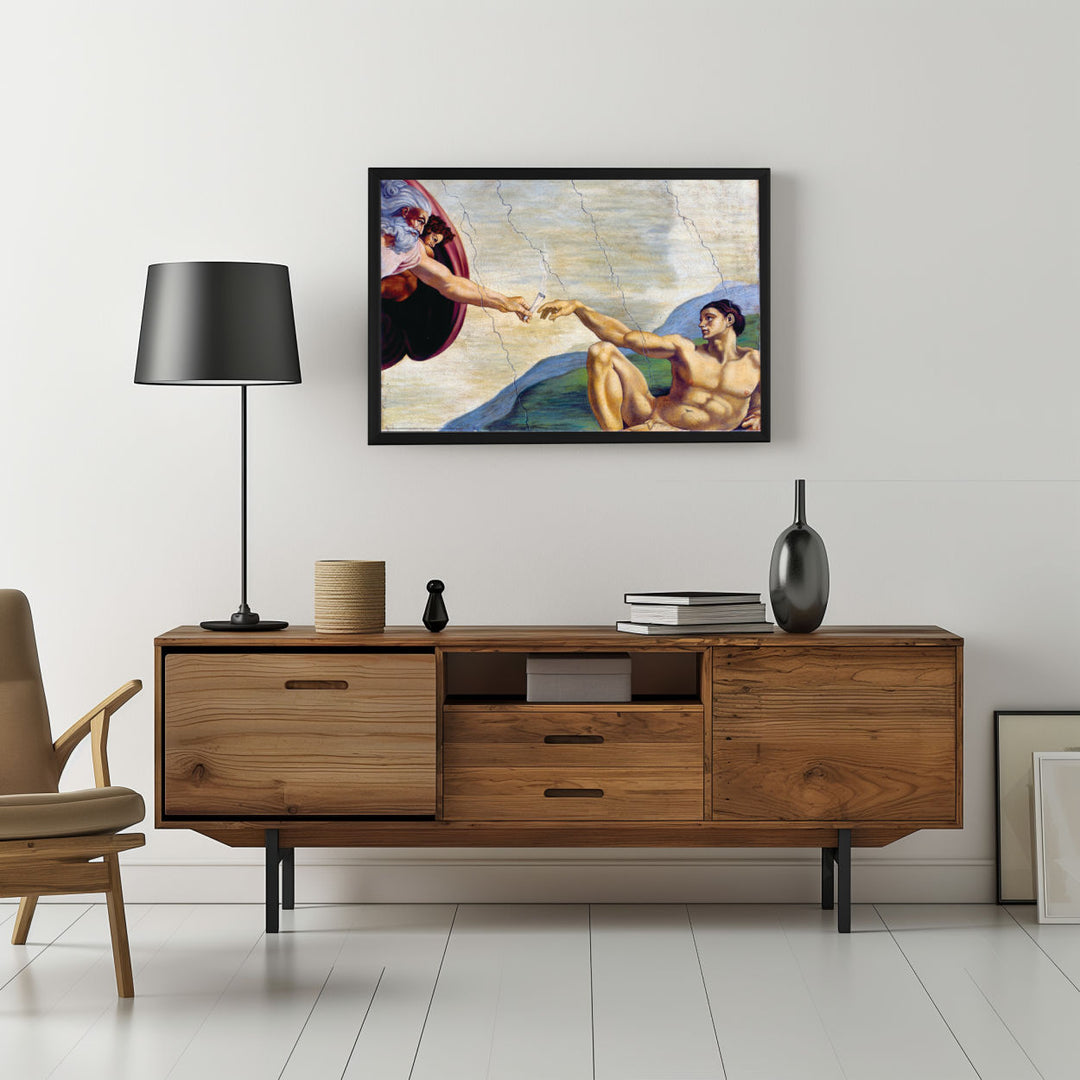 Background with Framed Poster