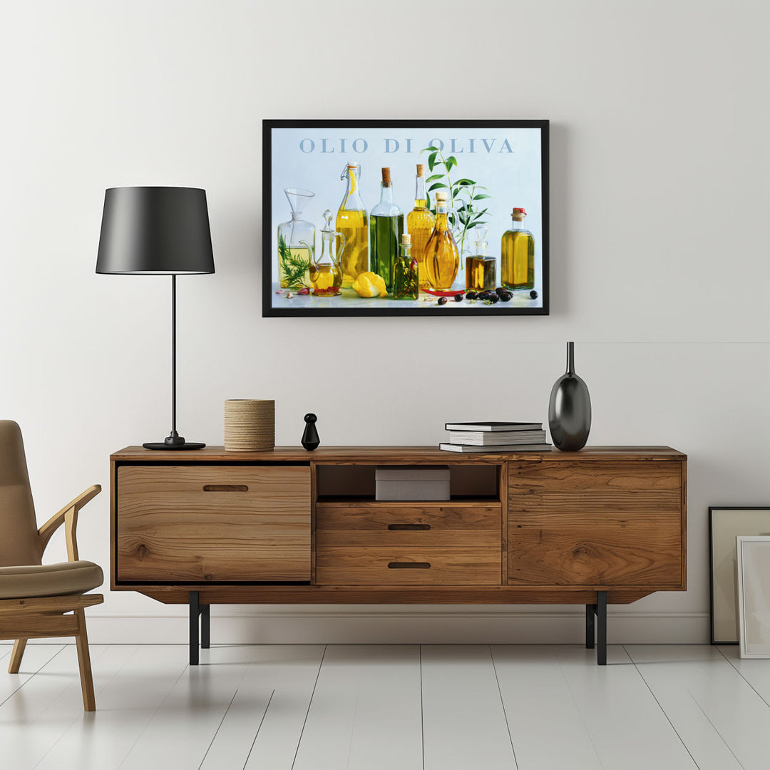 Background with Framed Poster
