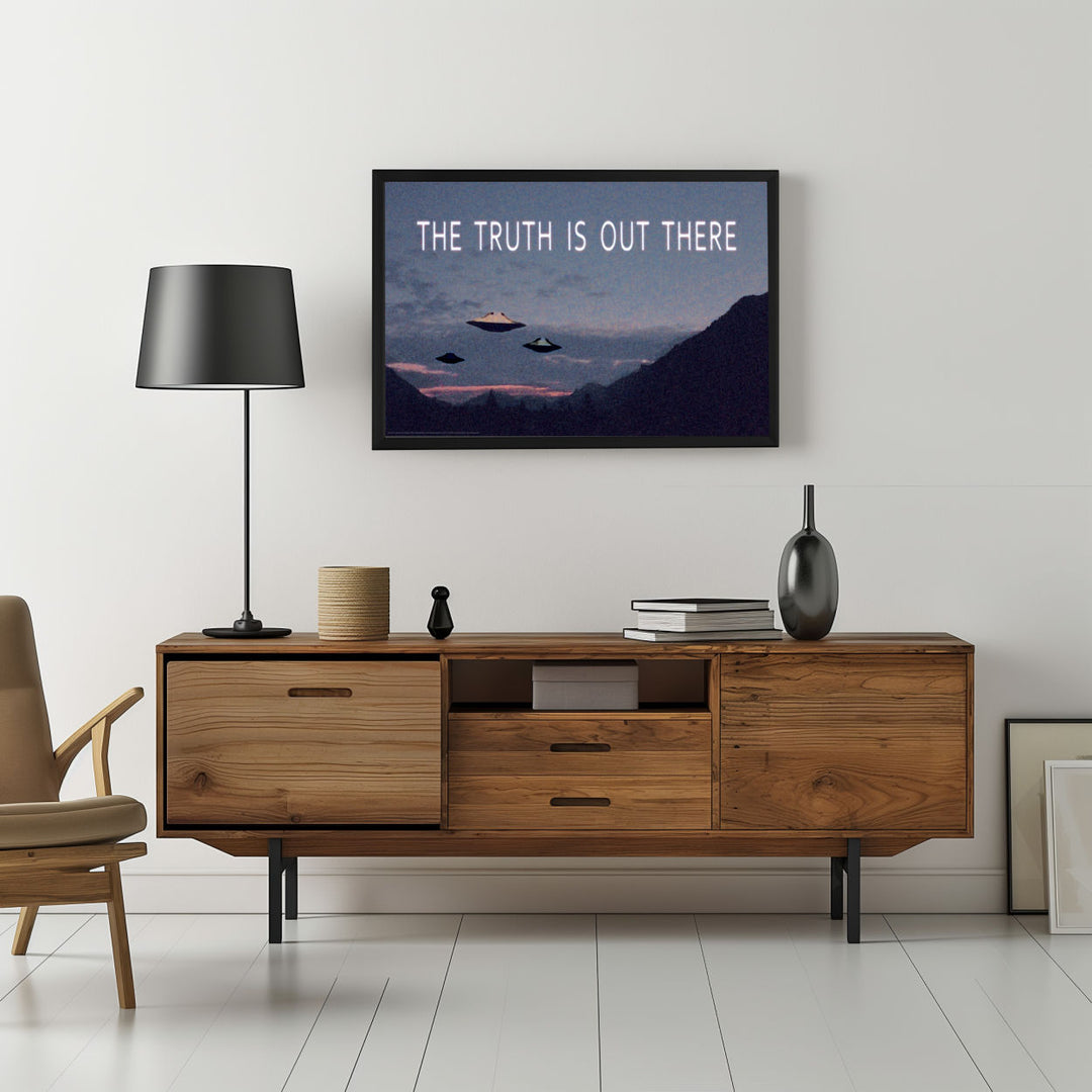Background with Framed Poster