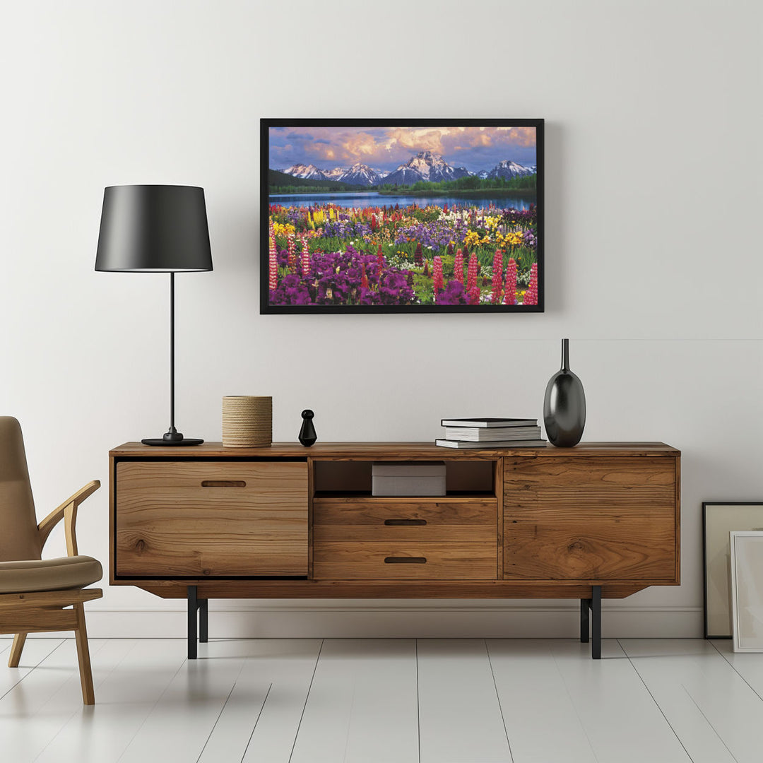 Background with Framed Poster