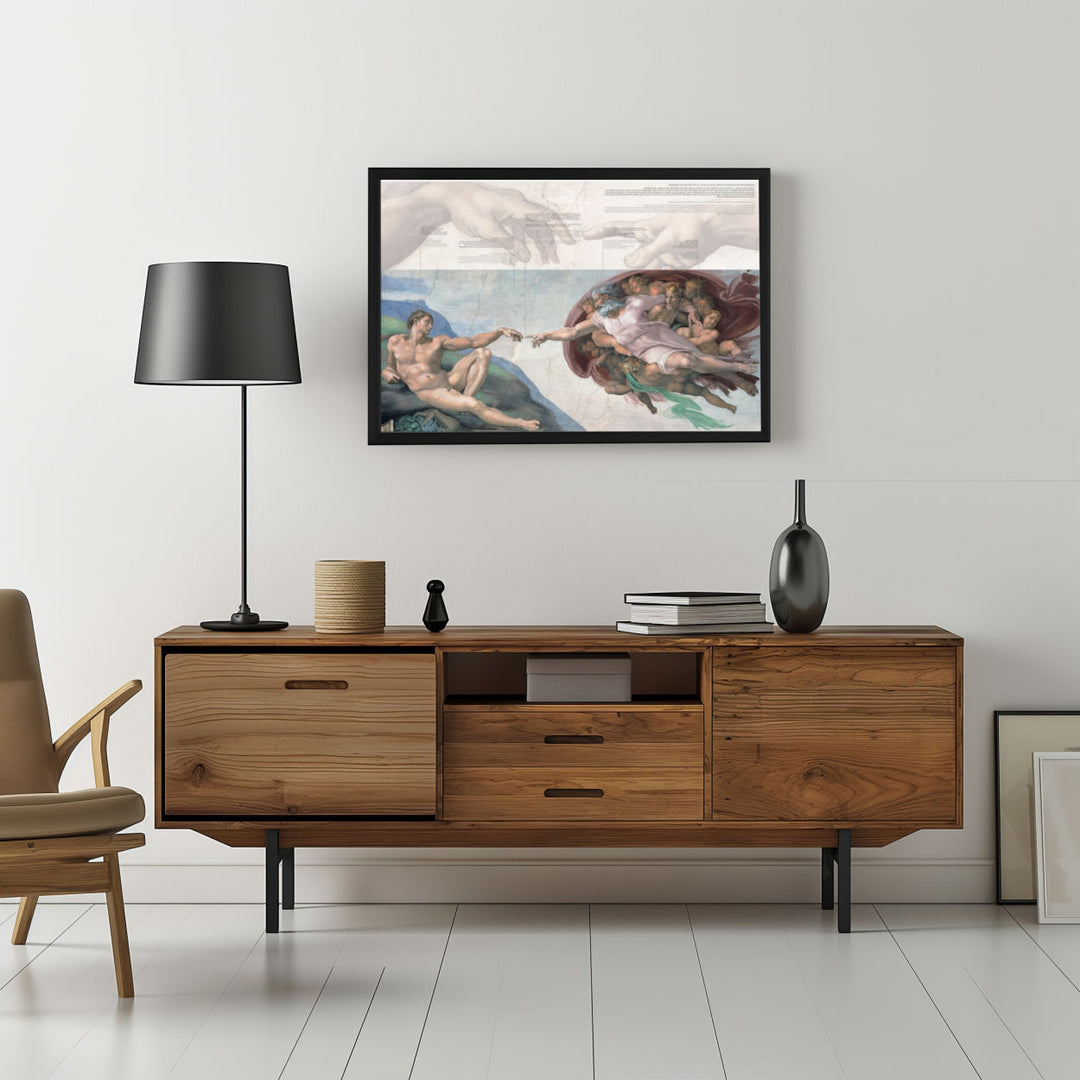 Background with Framed Poster