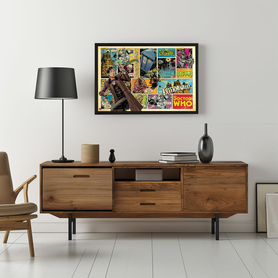 Background with Framed Poster