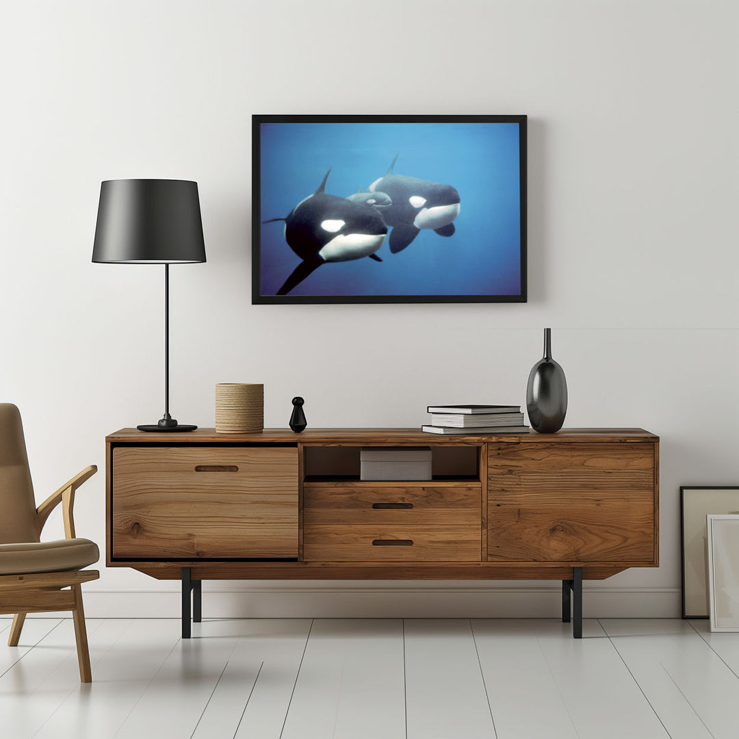 Background with Framed Poster