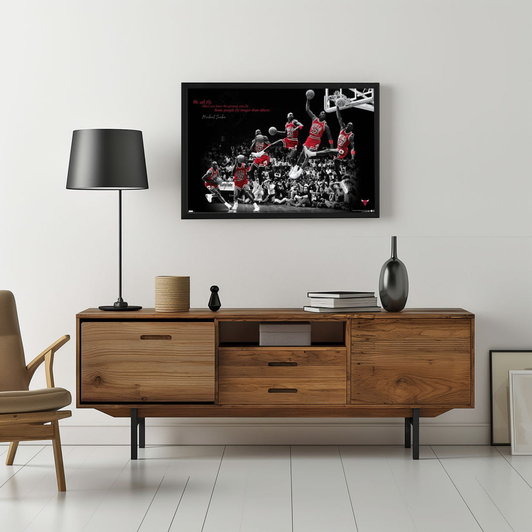 Background with Framed Poster