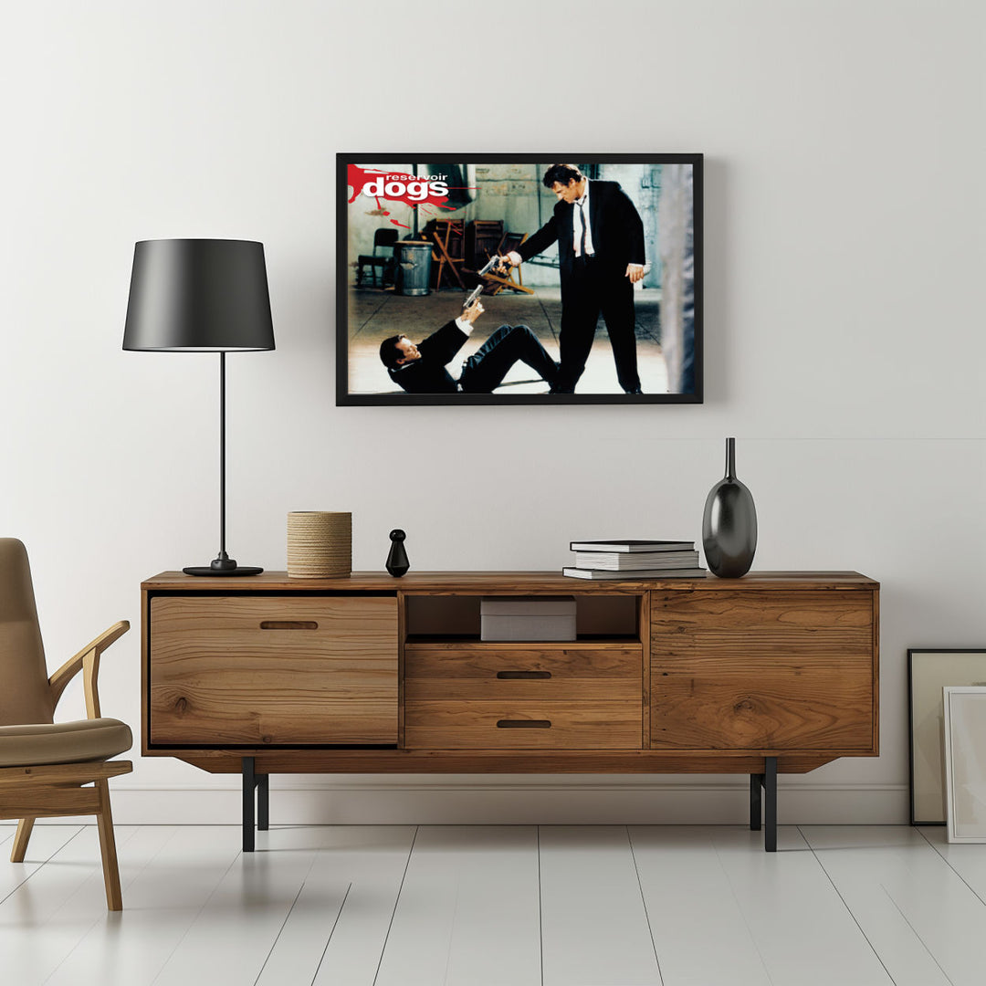 Background with Framed Poster