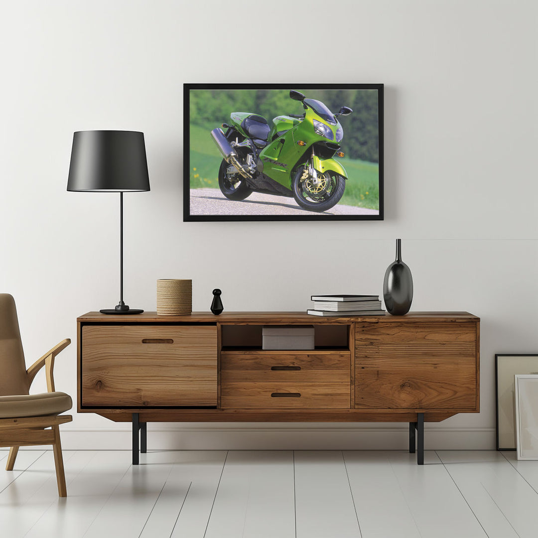 Background with Framed Poster