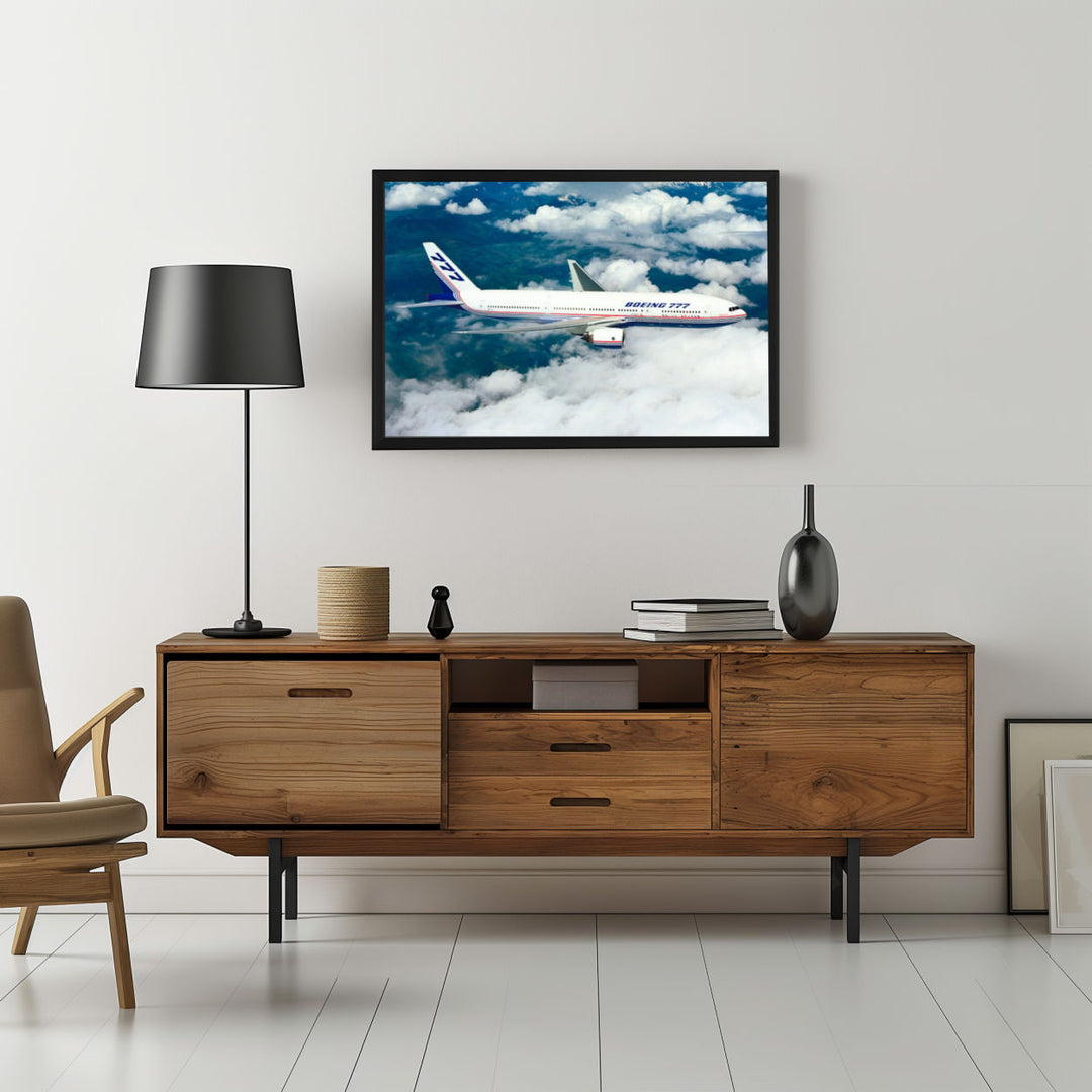 Background with Framed Poster