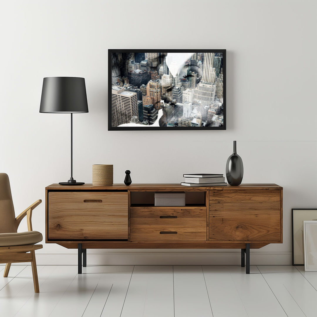 Background with Framed Poster
