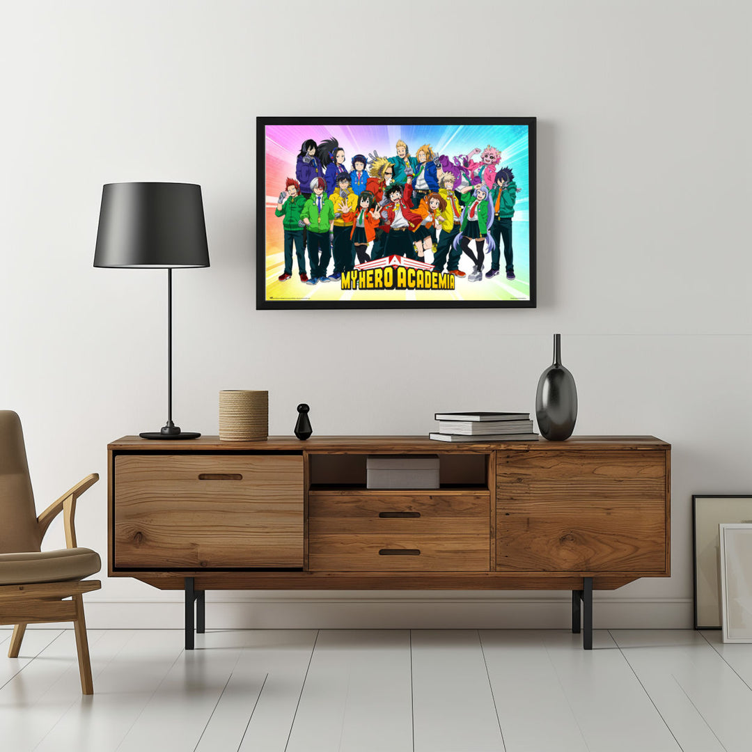 Background with Framed Poster