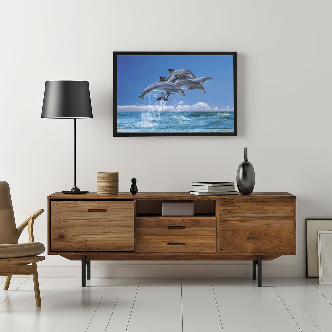Background with Framed Poster
