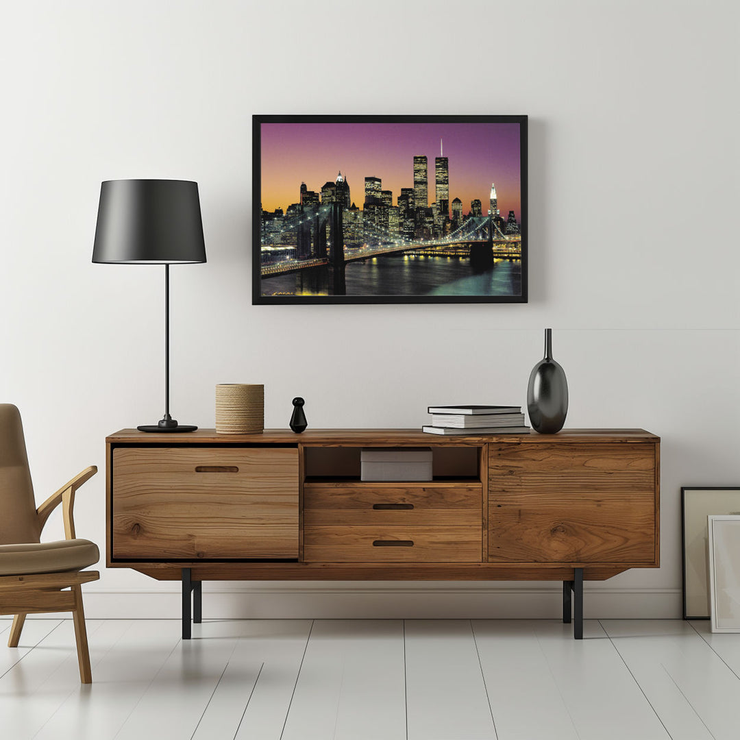 Background with Framed Poster