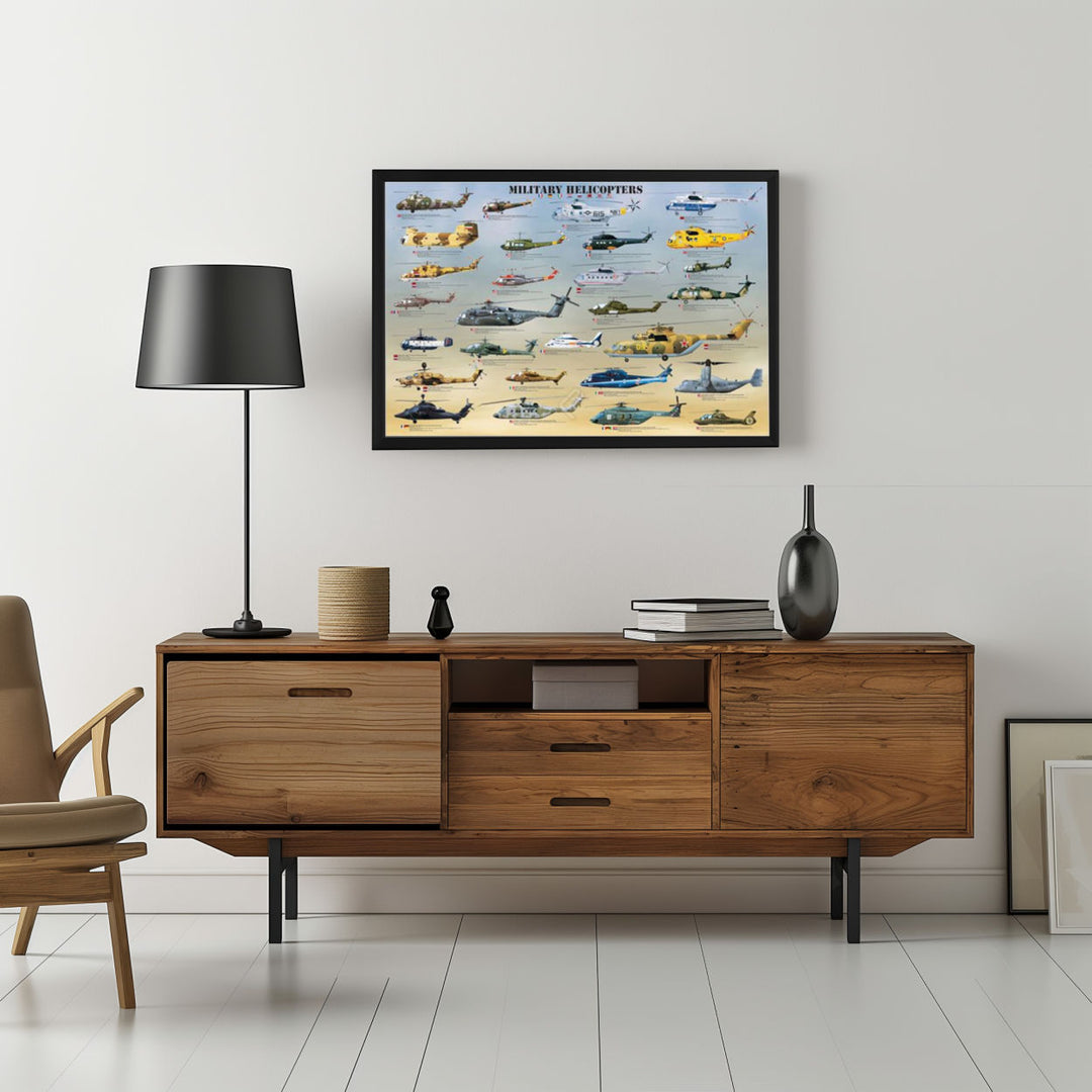 Background with Framed Poster