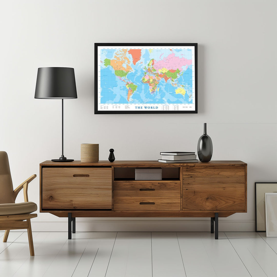 Background with Framed Poster