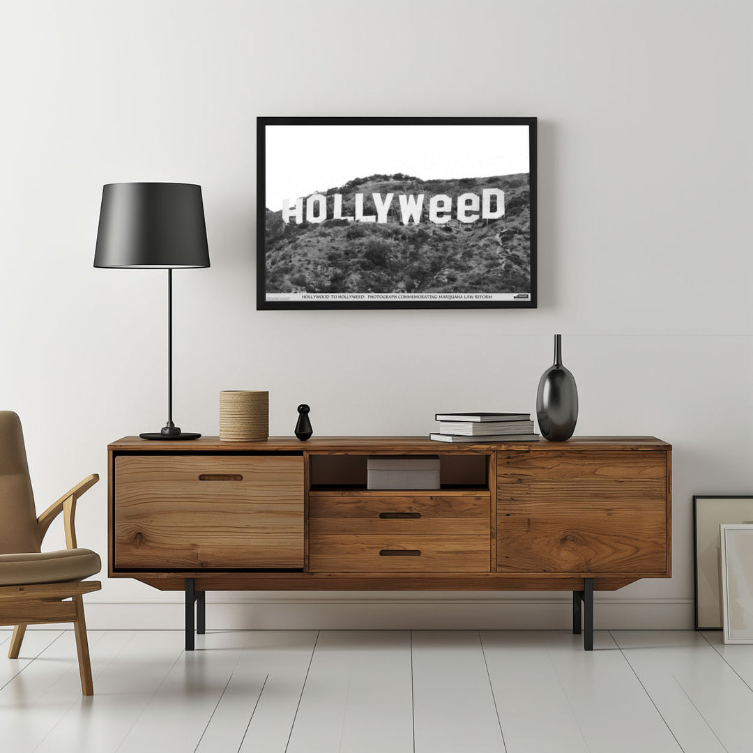 Background with Framed Poster