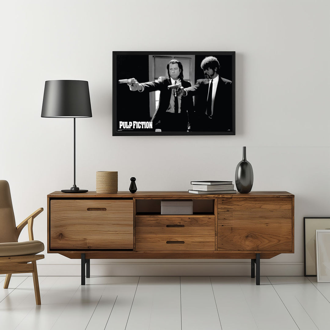 Background with Framed Poster