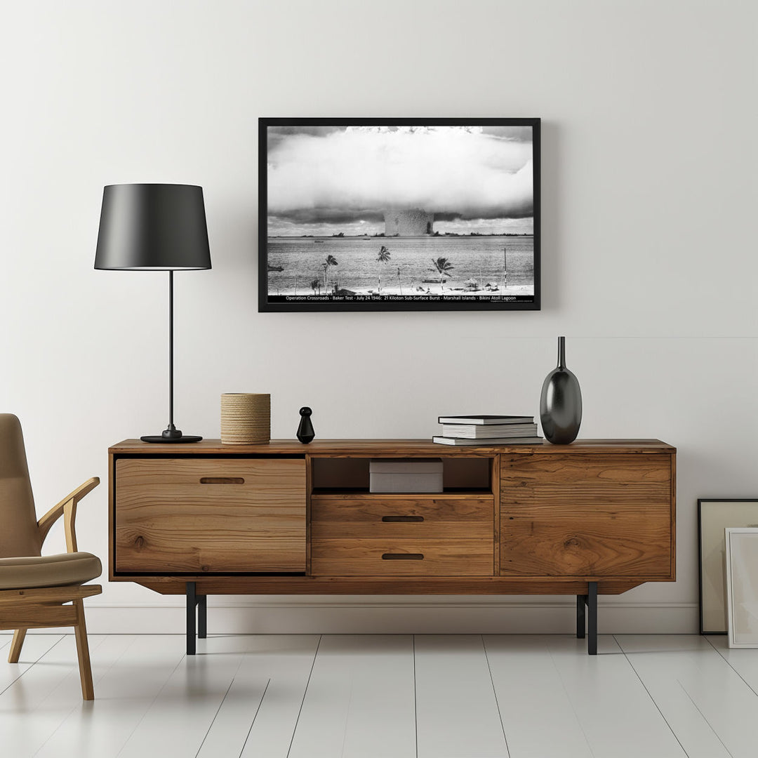 Background with Framed Poster