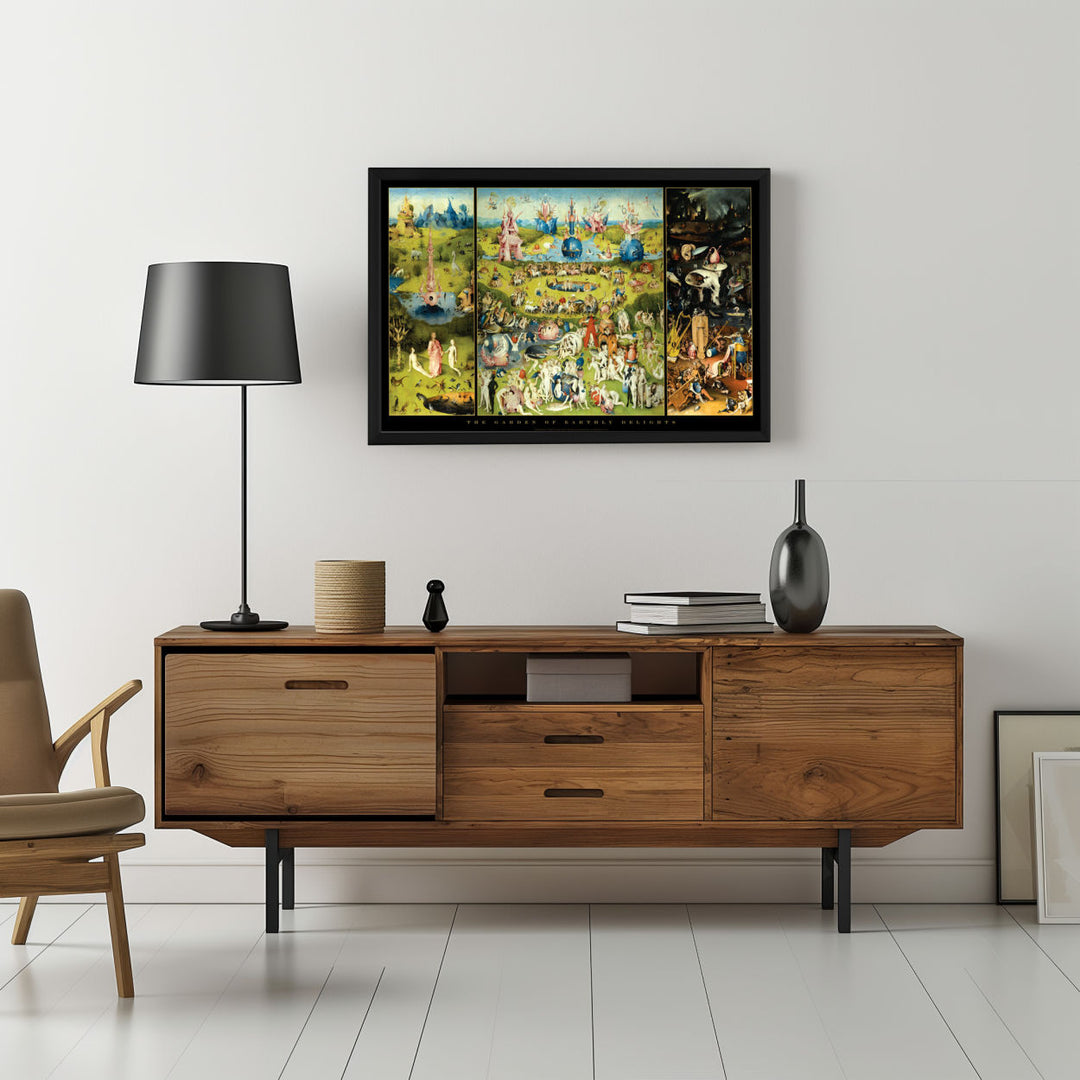 Background with Framed Poster