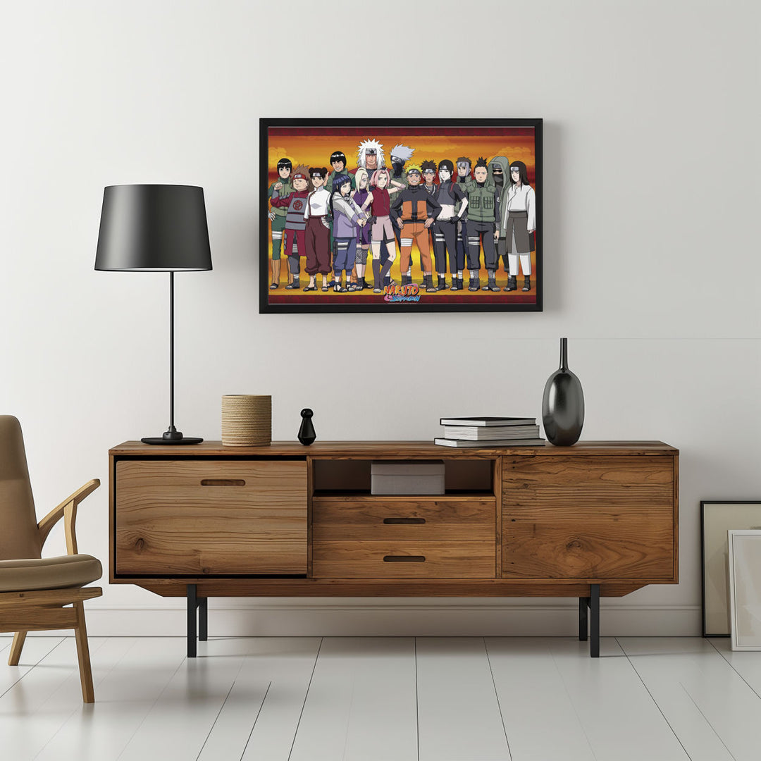 Background with Framed Poster