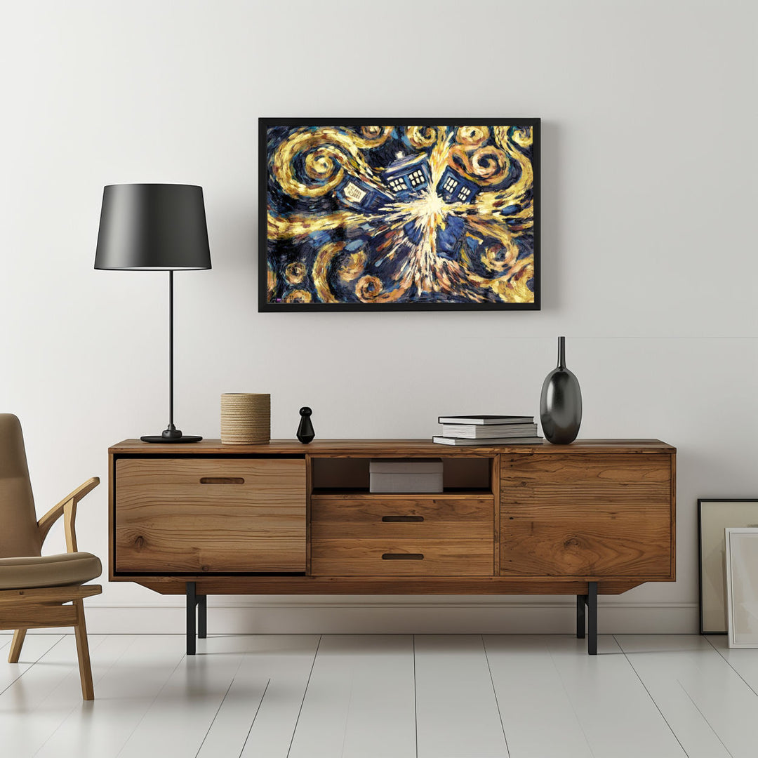 Background with Framed Poster