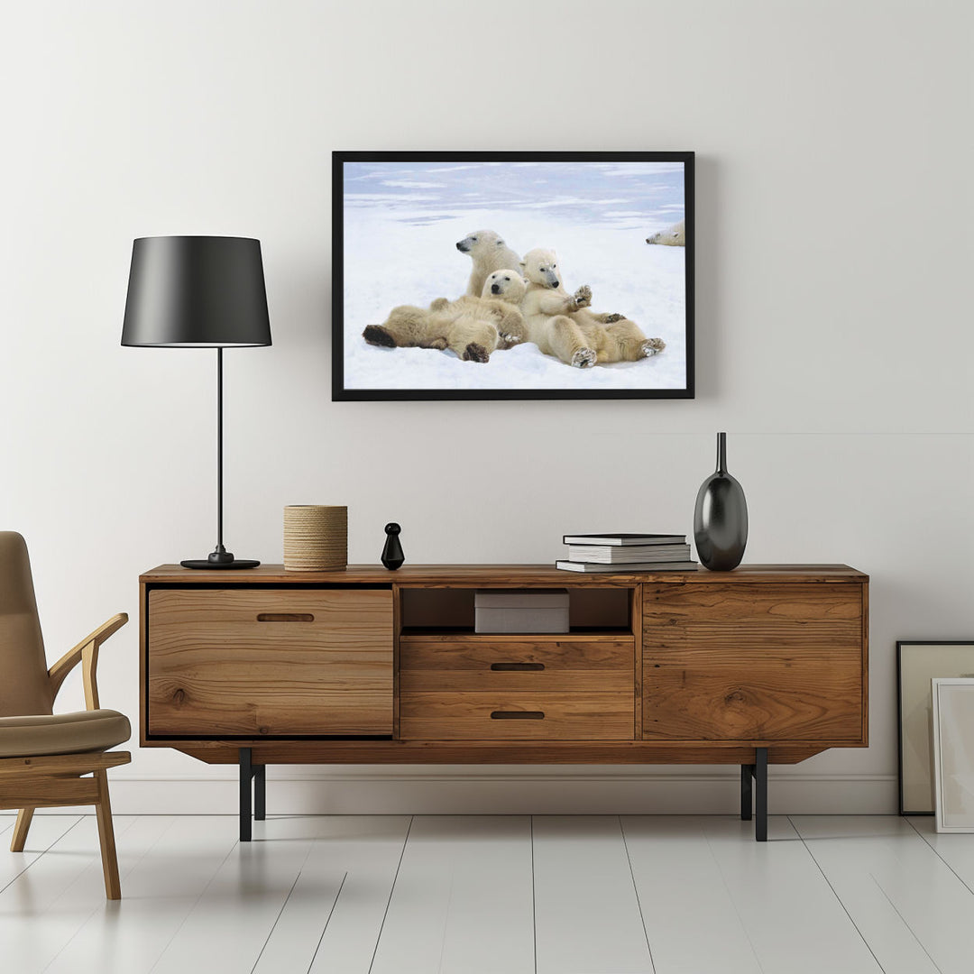 Background with Framed Poster
