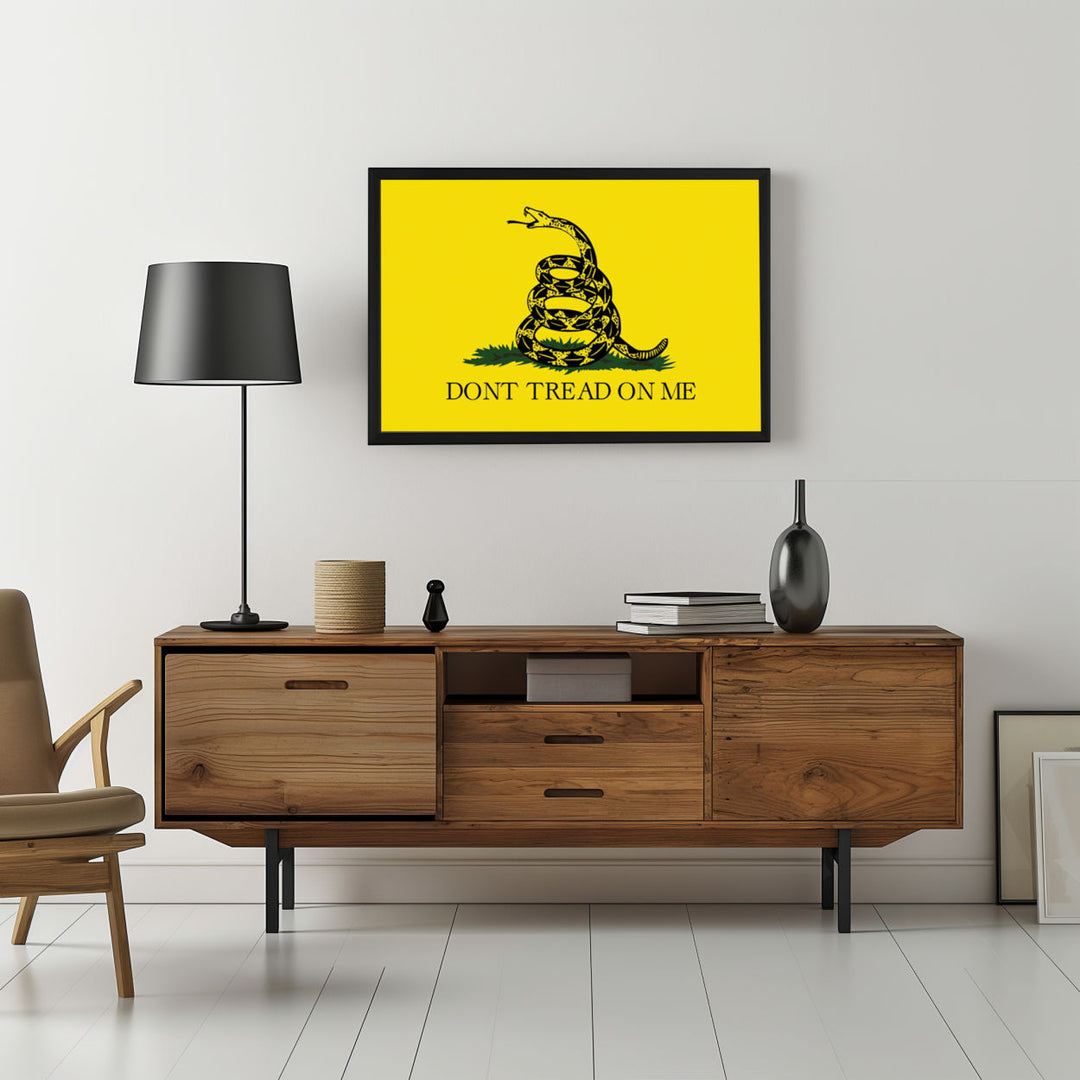 Background with Framed Poster