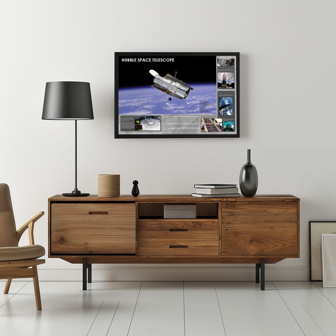 Background with Framed Poster