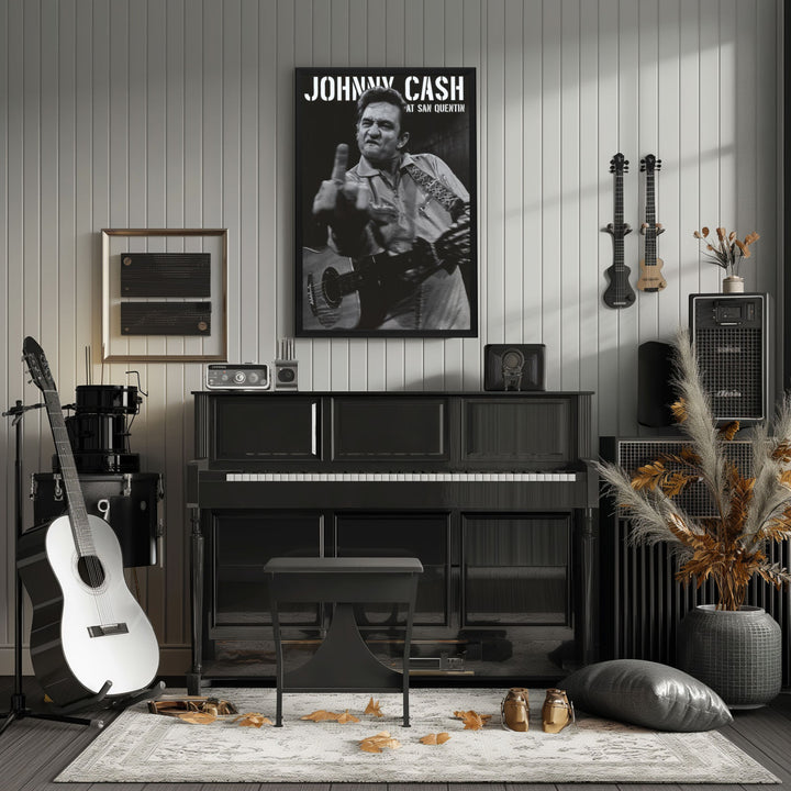 "Johnny Cash" Framed Poster