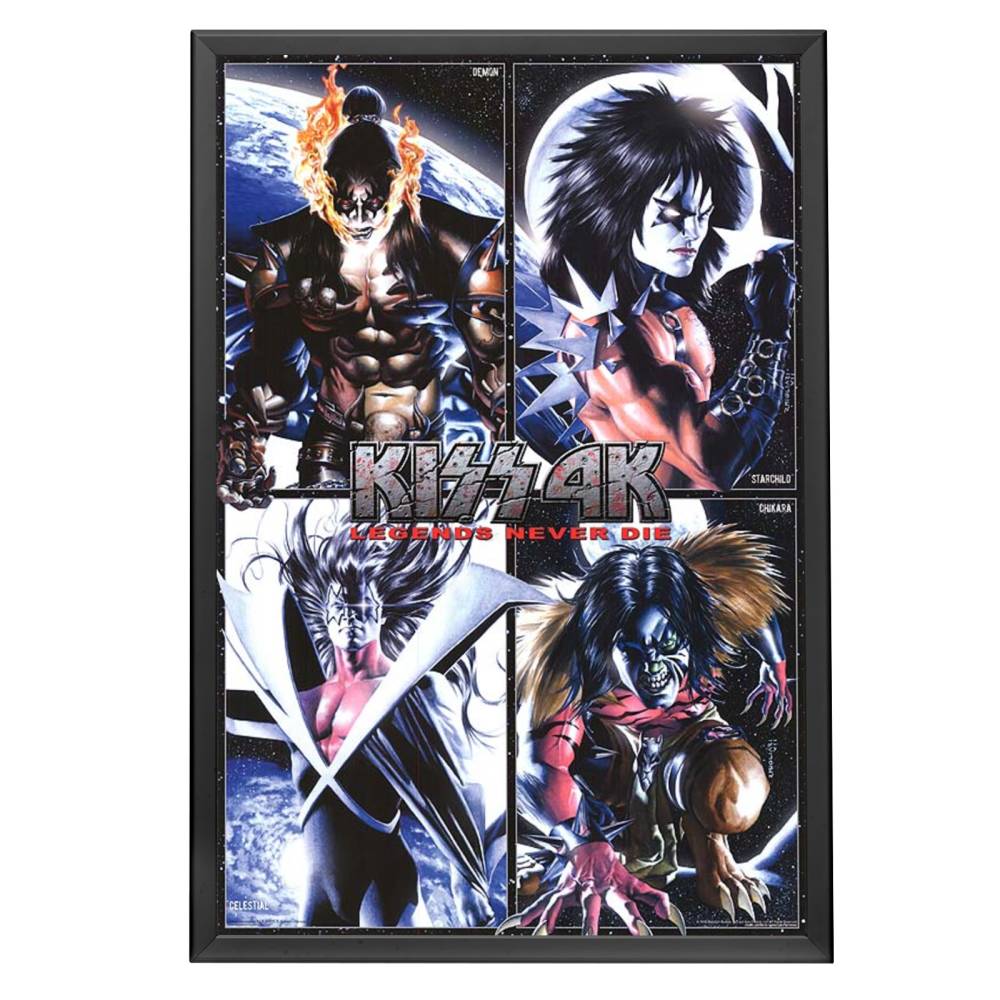 "Kiss" Framed Poster