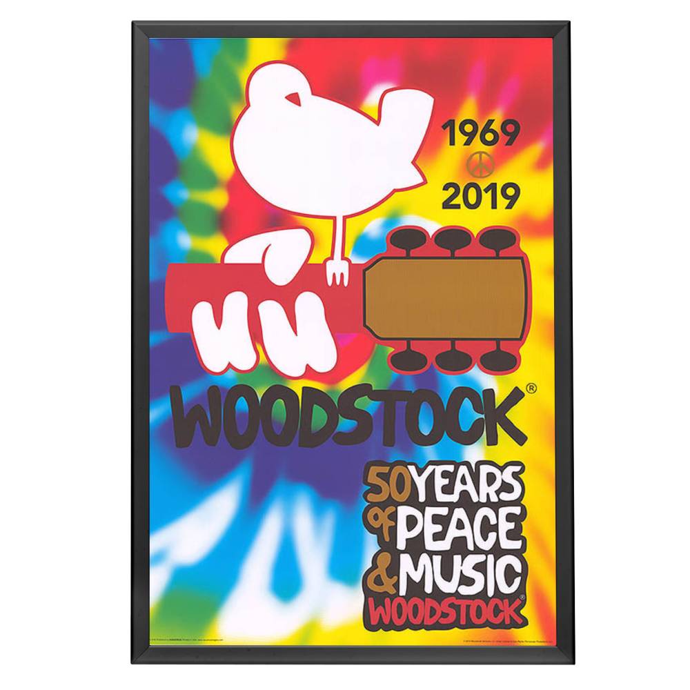 "Woodstock 50th Anniversary" Framed Poster