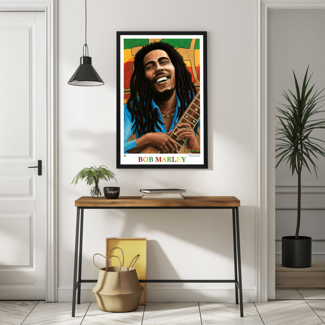 Background with Framed Poster
