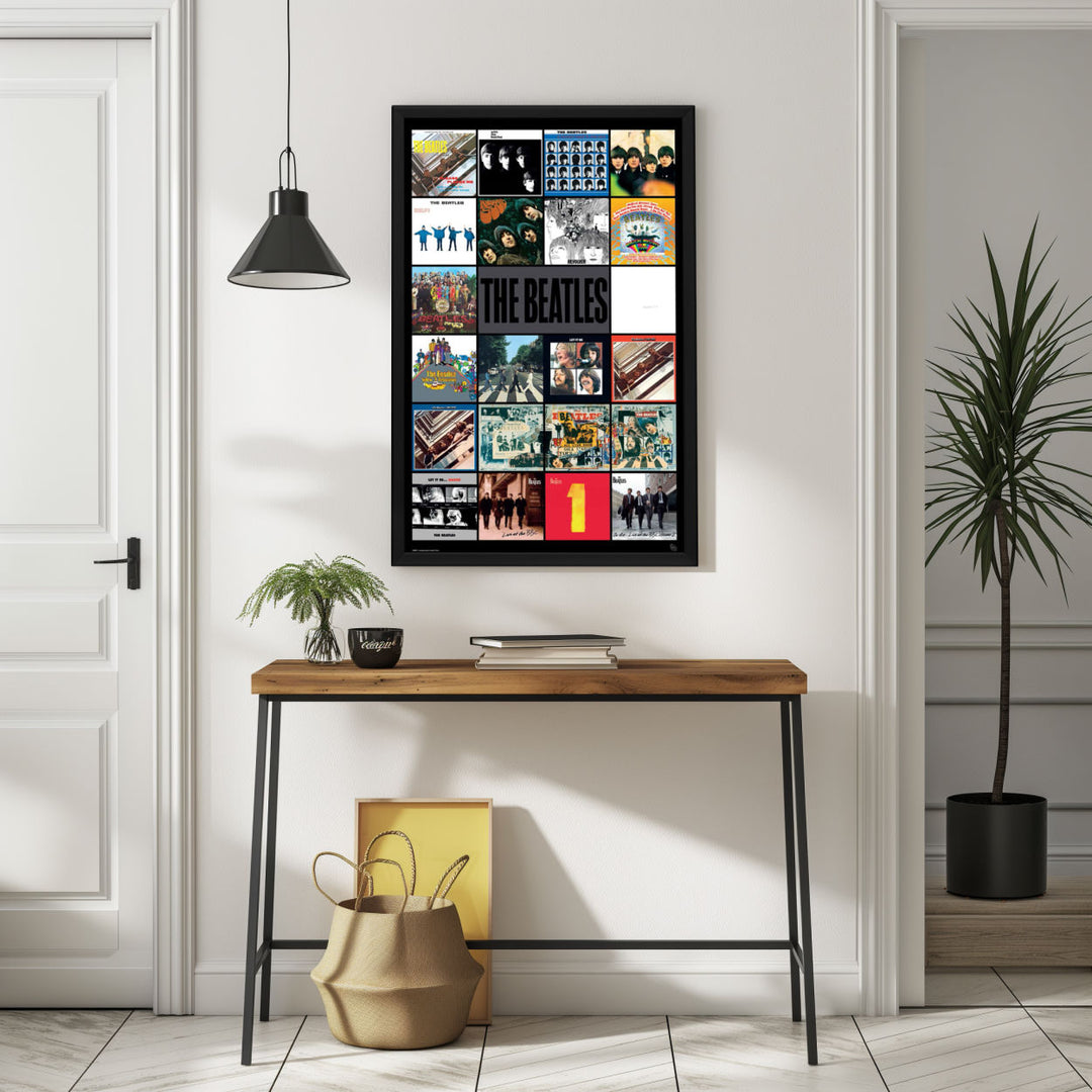 Background with Framed Poster