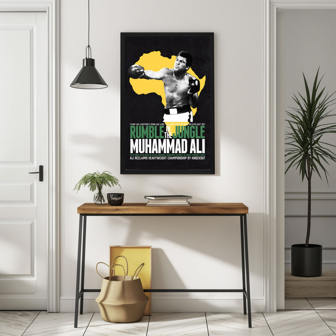 Background with Framed Poster