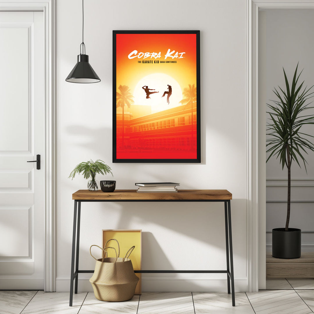 Background with Framed Poster