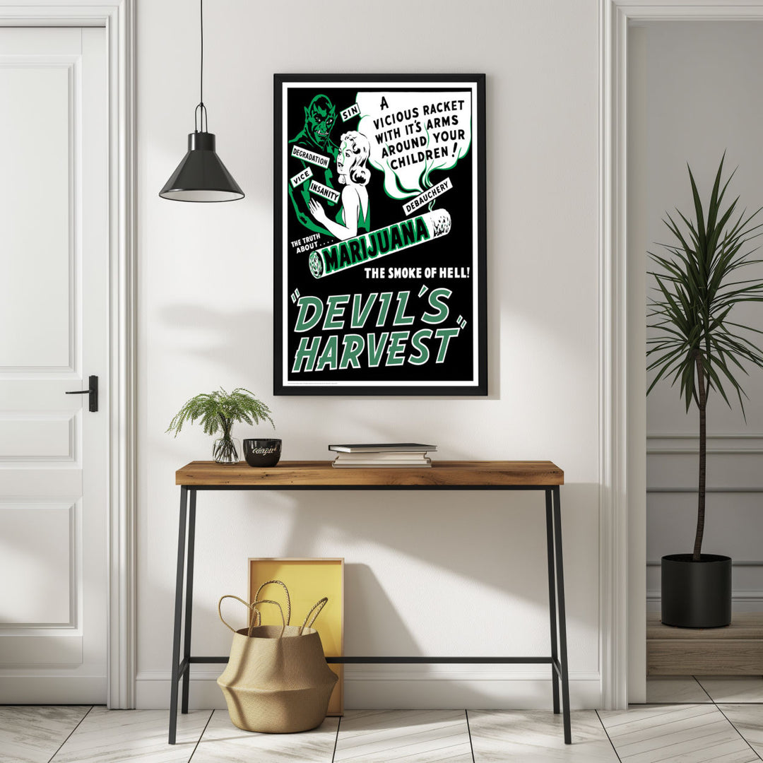 Background with Framed Poster