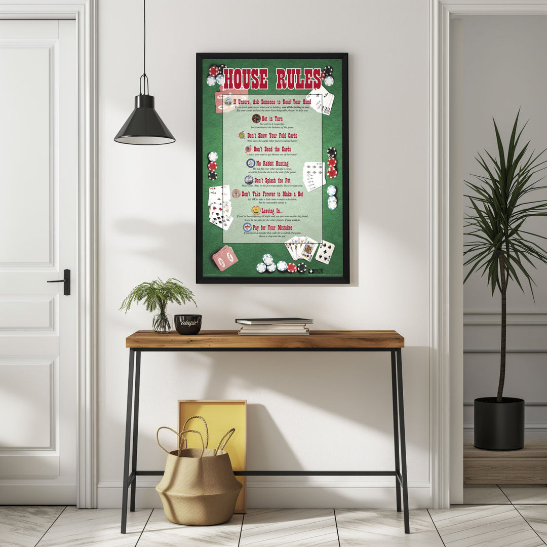 Background with Framed Poster