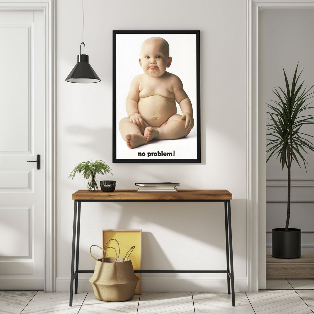 Background with Framed Poster