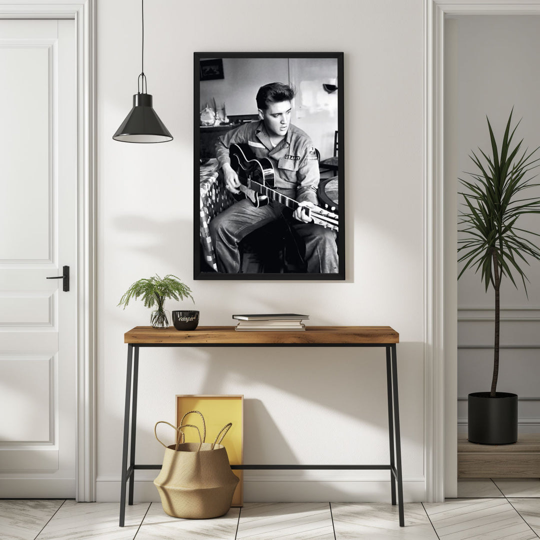 Background with Framed Poster