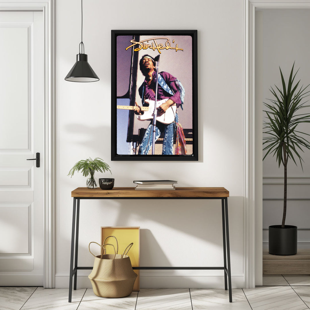 Background with Framed Poster